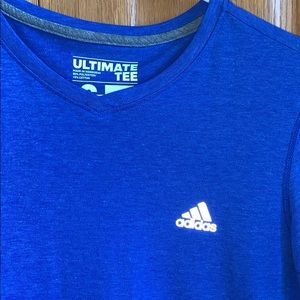 Dark blue adidas climalite ultimate tee